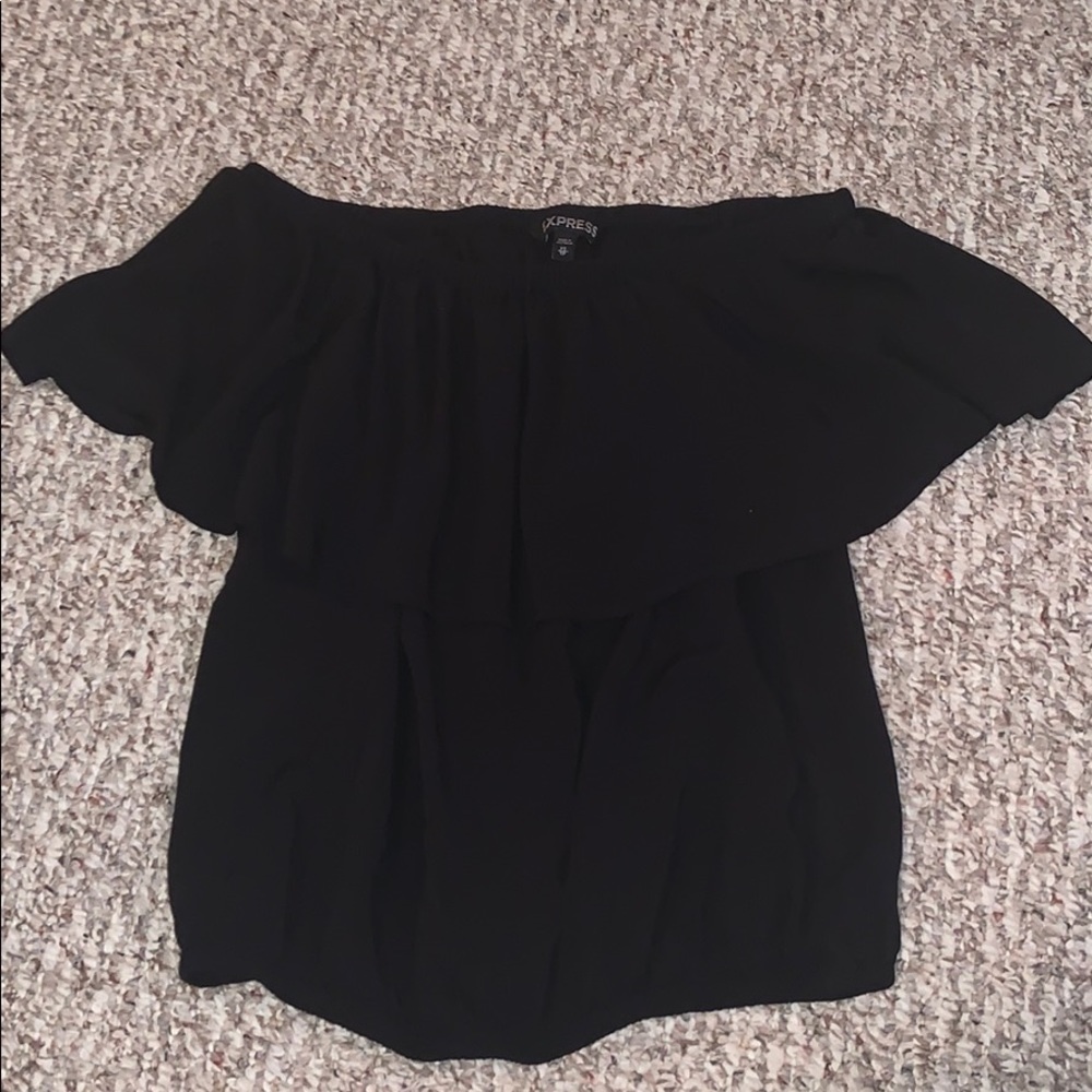 off the shoulder ruffle top